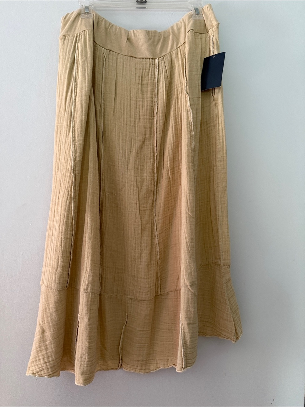 Coldwater Creek Soft Beige Maxi Gauze Skirt NWT